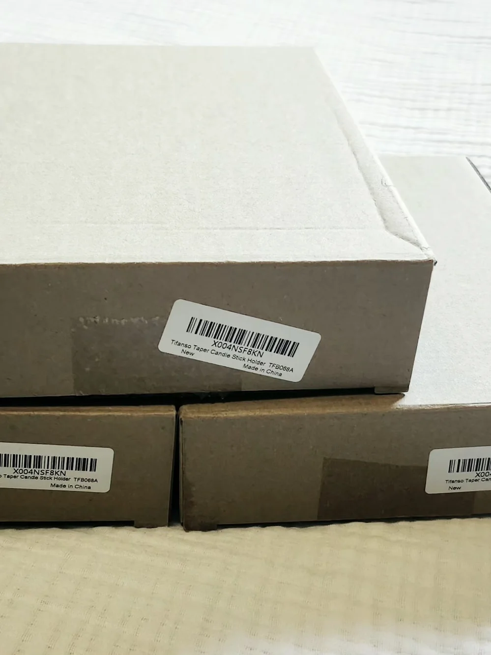 Gold Taper Candle Holders – Set of 12 | 4 Boxes